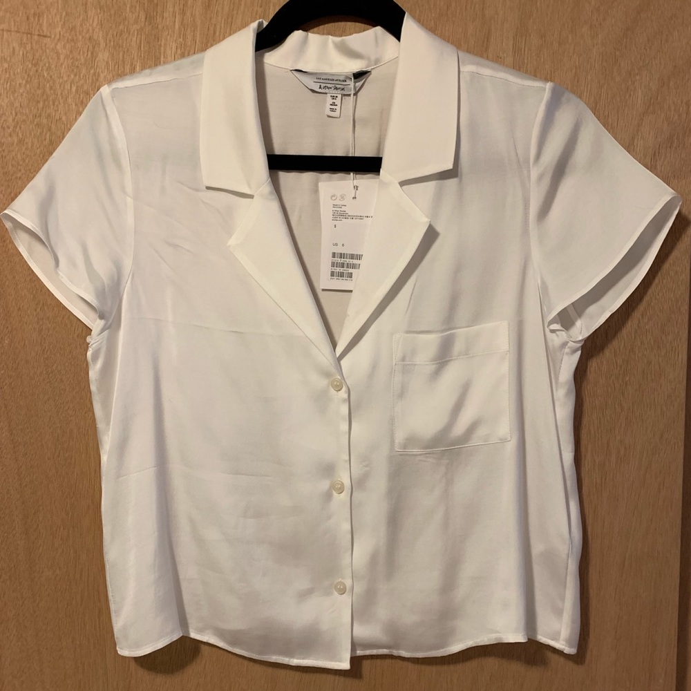 & other stories silk blouse